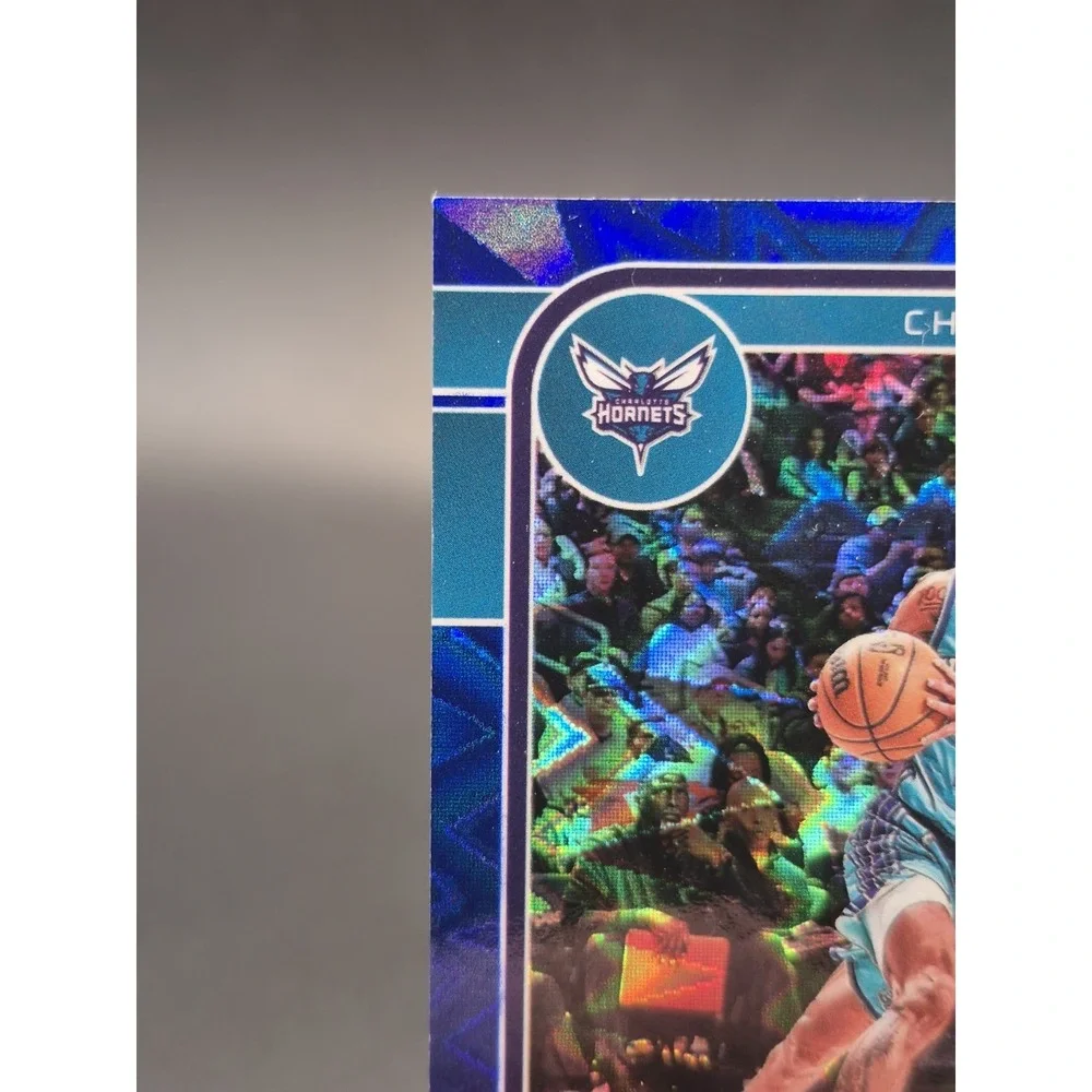 2024 Panini NBA Hoops Tre Mann #171  Premium Blue Explosion /59 Hornets
